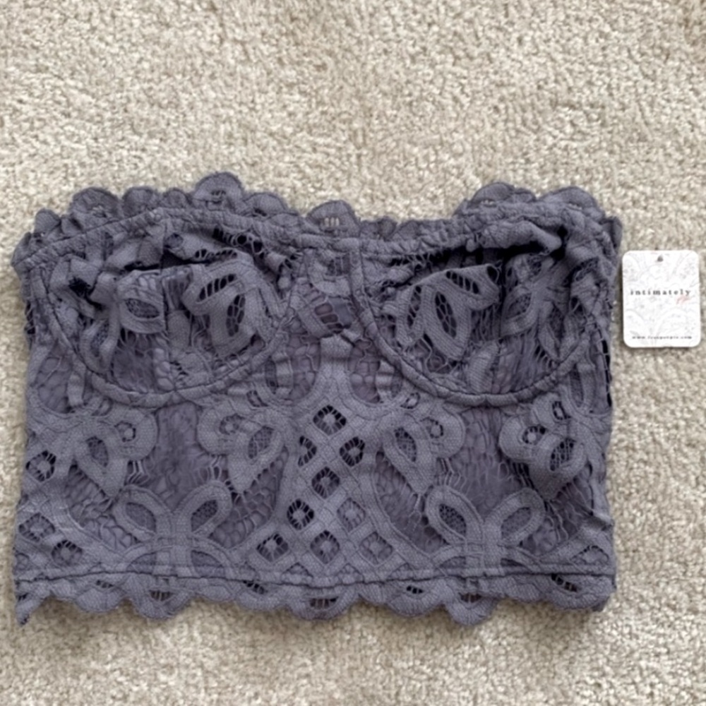 Free People lace bralette crop top